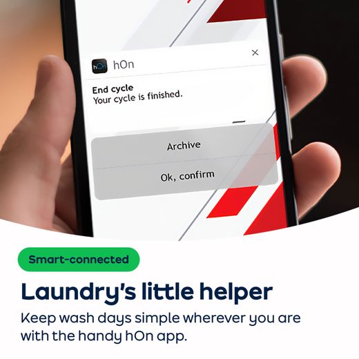 Hoover Pro Wash Series 3 HBR 10N3BJX-80 Wifi Connected 10Kg Heat Pump Tumble Dryer - Matt Black - hOn app